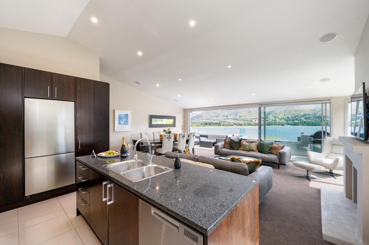 Luxury Lakeview Vista Apartment Wanaka Dış mekan fotoğraf